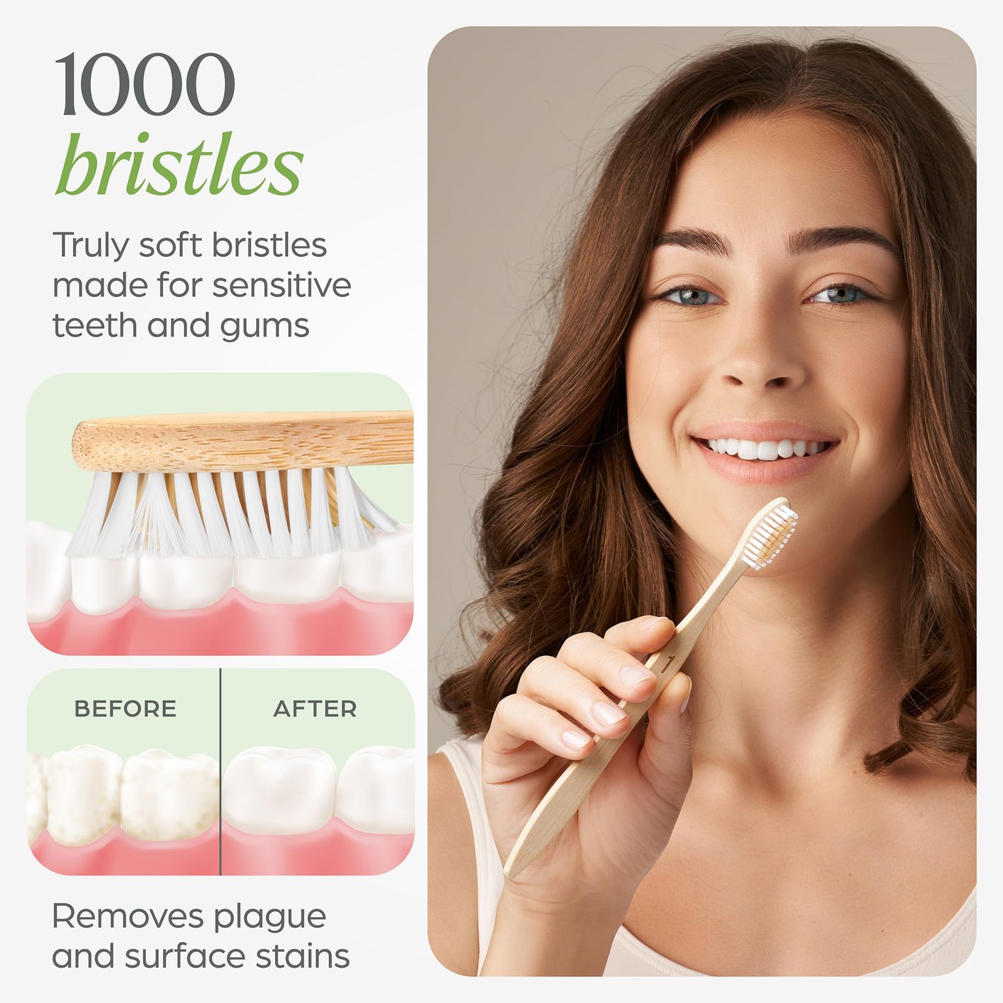 Biodegradable Bamboo Toothbrushes,