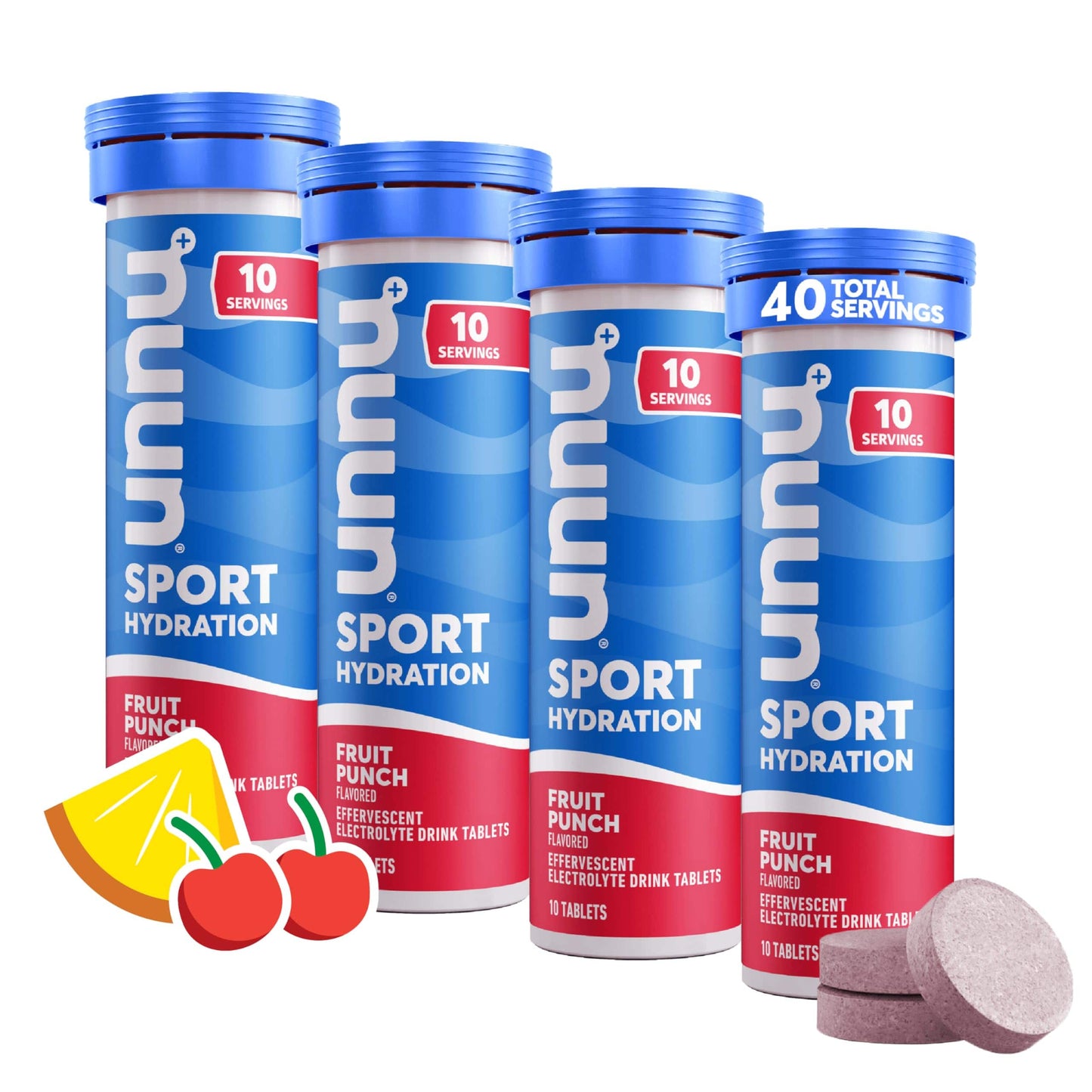 Nuun Sport Electrolyte Tablets for Proactive Hydration, Variety Pack, 6 Pack (60 Servings),