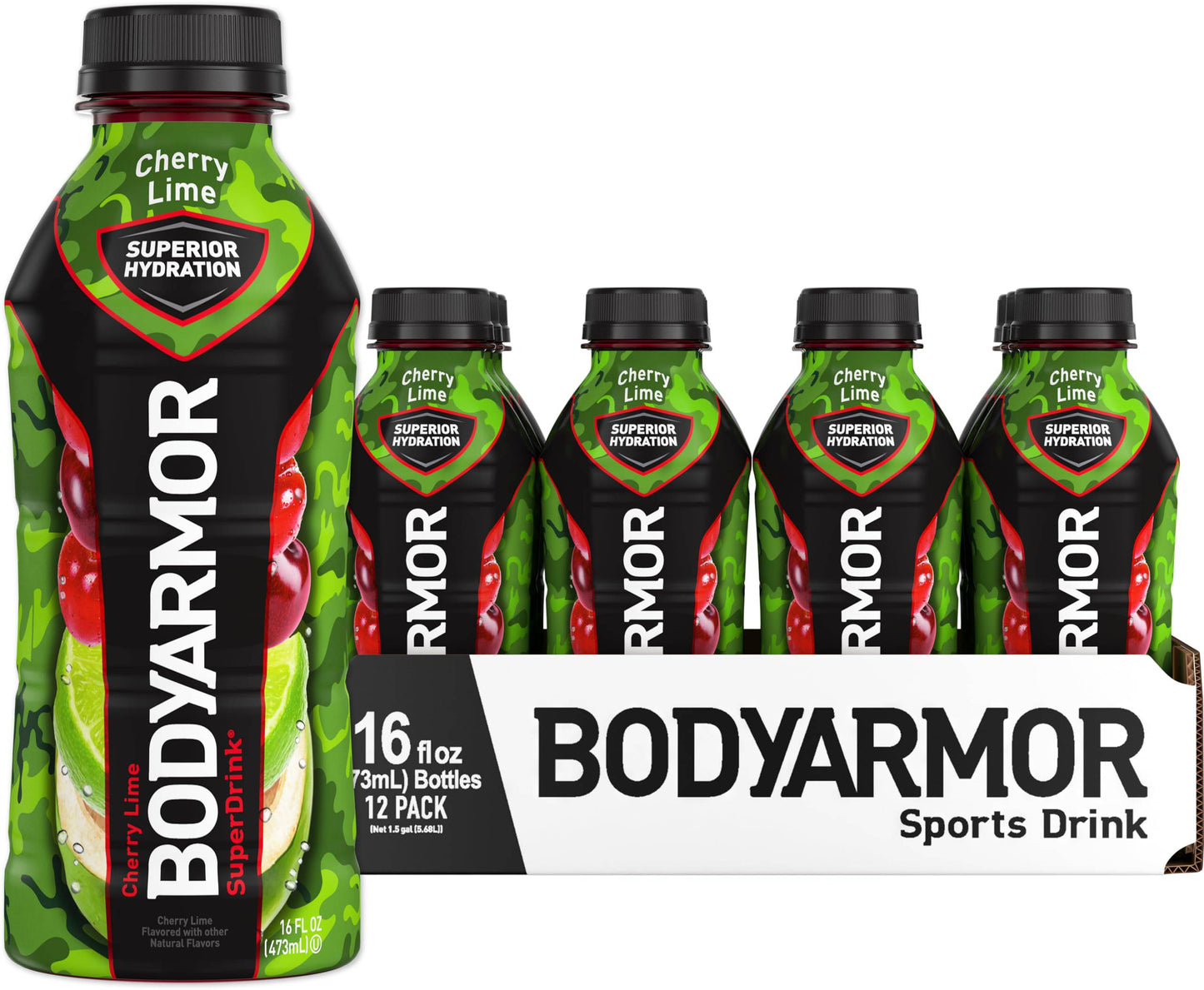 BODYARMOR Sports Drink Sports Beverage, Blackout Berry, Coconut Water Hydration, Natural Flavors With Vitamins, Potassium-Packed Electrolytes, Perfect For Athletes, 16 Fl Oz (Pack of 12),