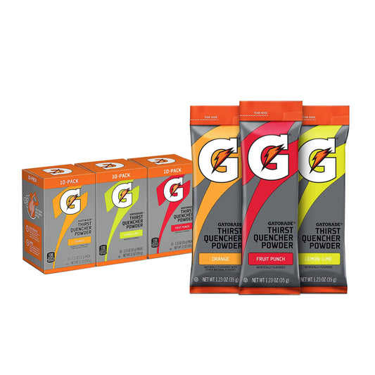 Gatorade Thirst Quencher Powder Sticks, 3 Flavor Variety Pack, (30 Pack),