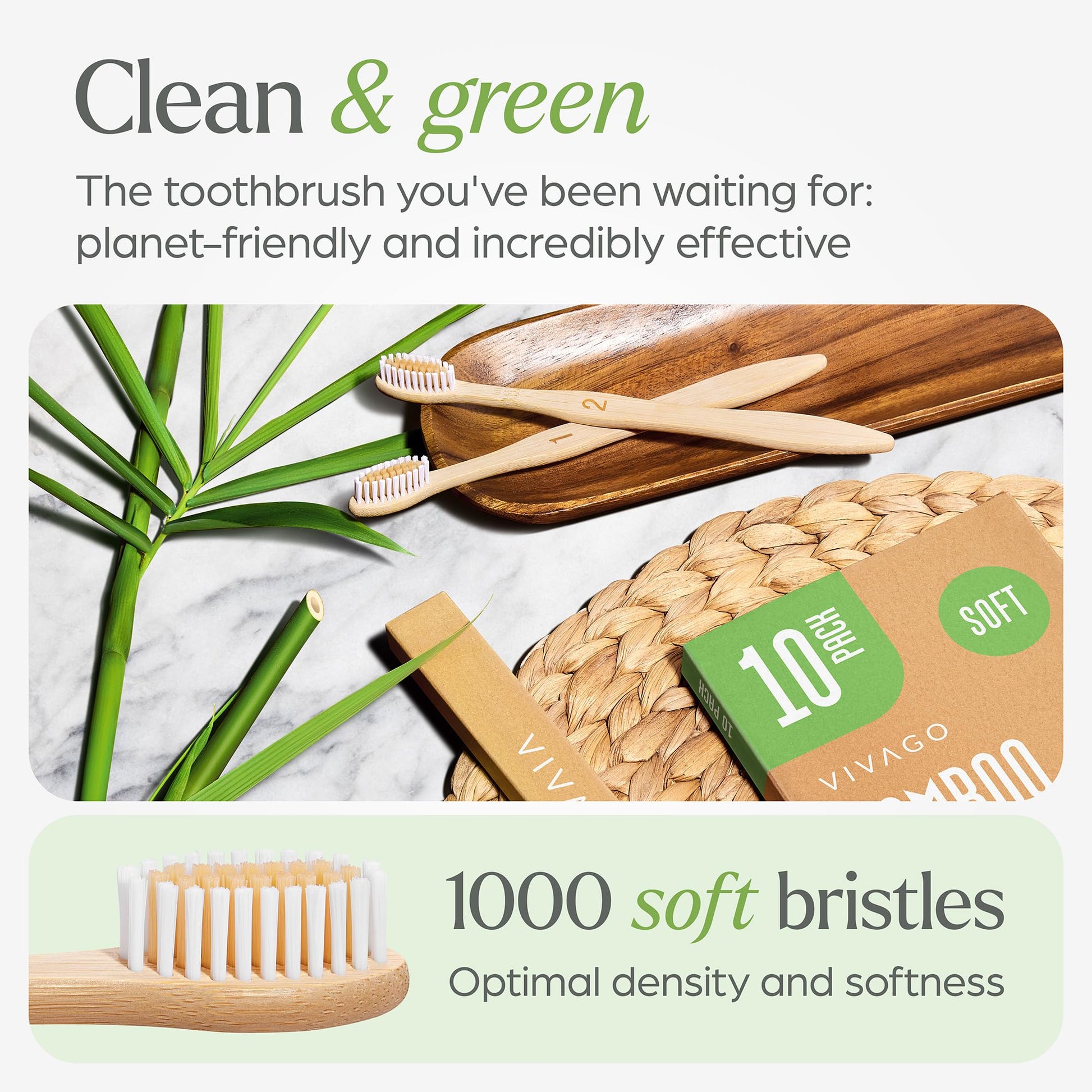 Biodegradable Bamboo Toothbrushes,