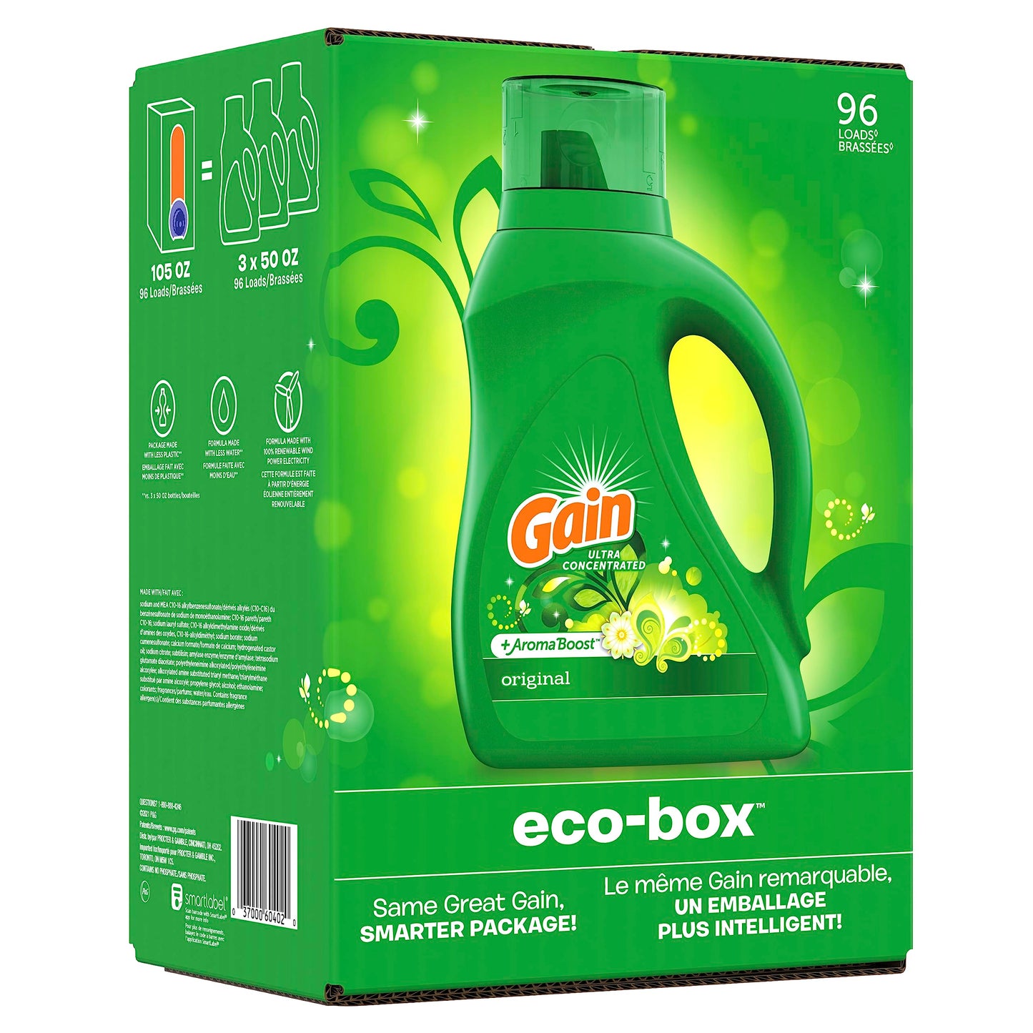 Gain + Aroma Boost Laundry Detergent Liquid, Original Scent