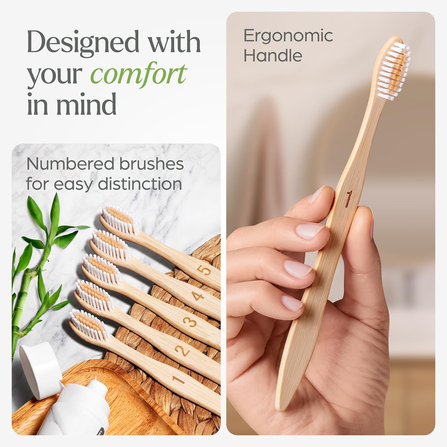 Biodegradable Bamboo Toothbrushes,