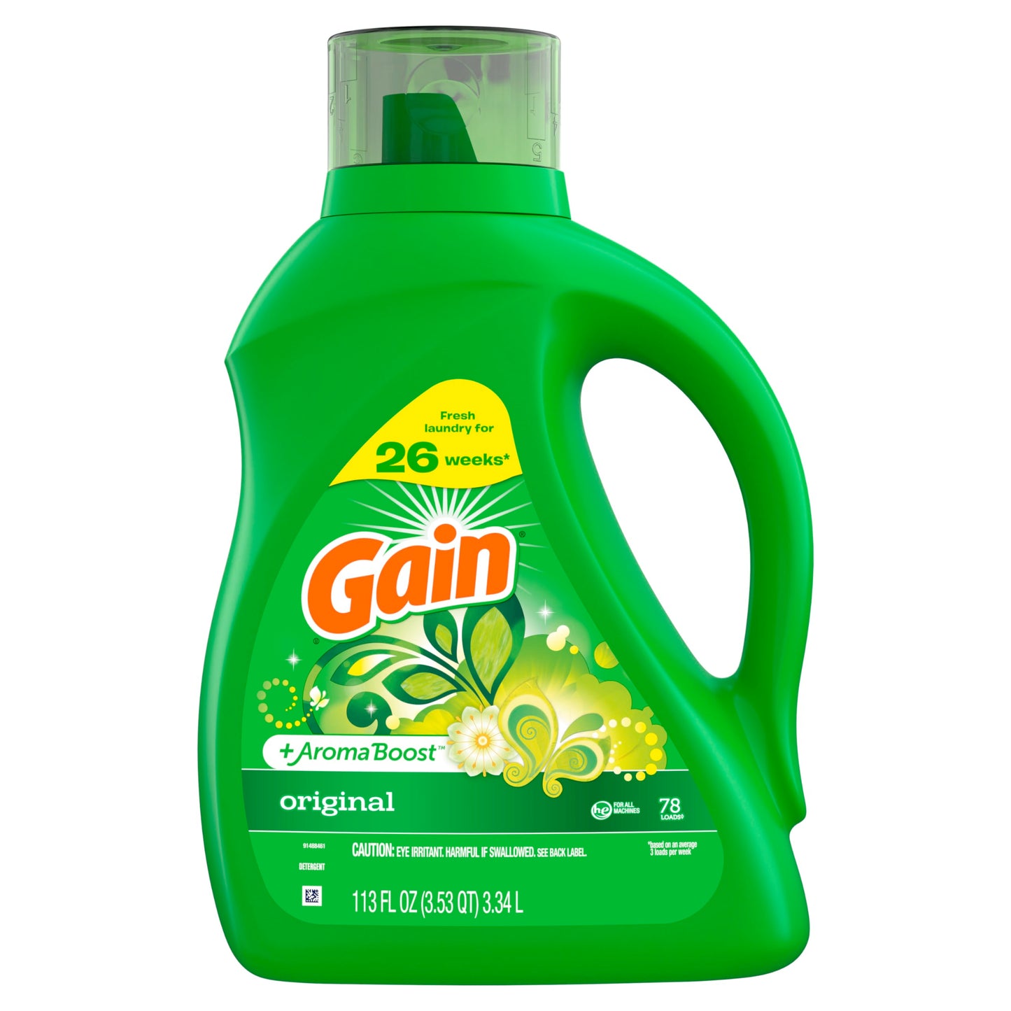 Gain + Aroma Boost Laundry Detergent Liquid, Original Scent