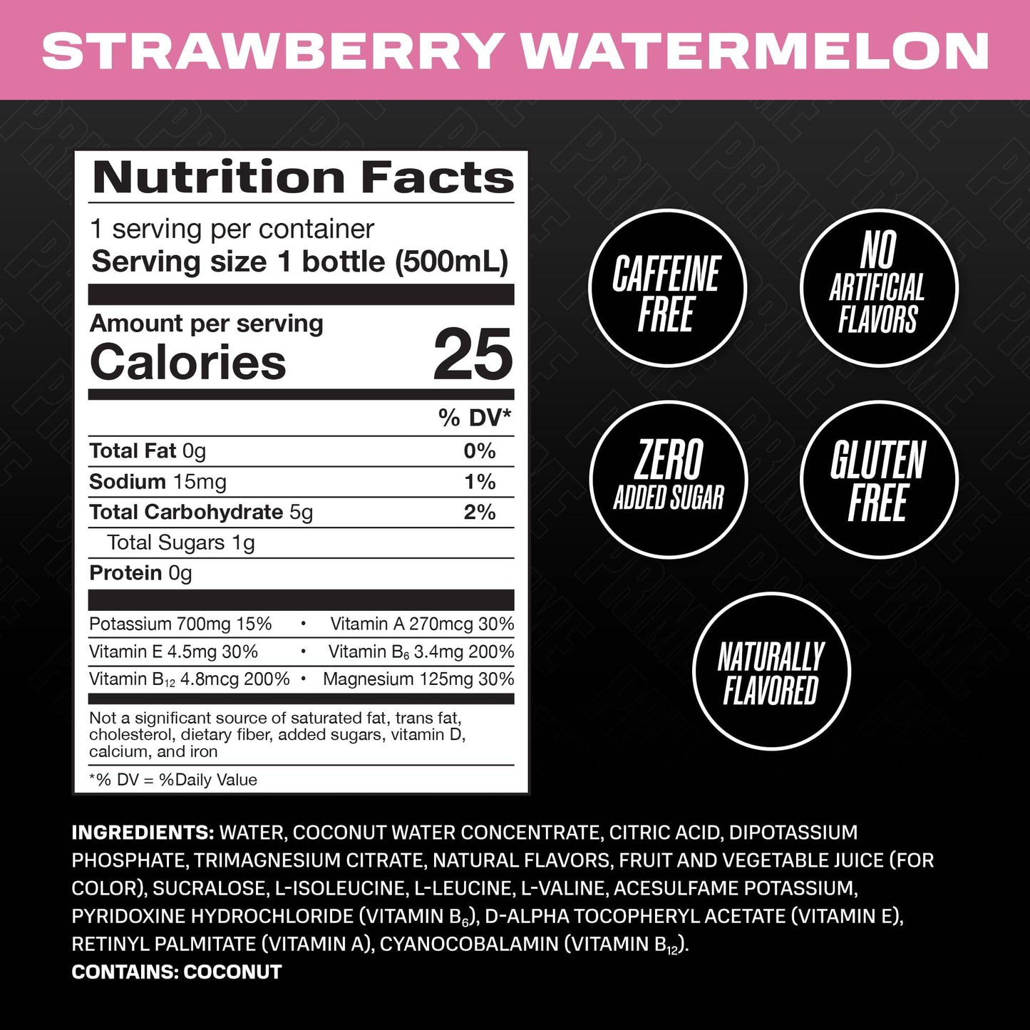 PRIME Hydration BLUE RASPBERRY | Sports Drinks | Electrolyte Enhanced for Ultimate Hydration | 250mg BCAAs | B Vitamins | Antioxidants | 2g Of Sugar | 16.9 Fluid Ounce | 12 Pack,