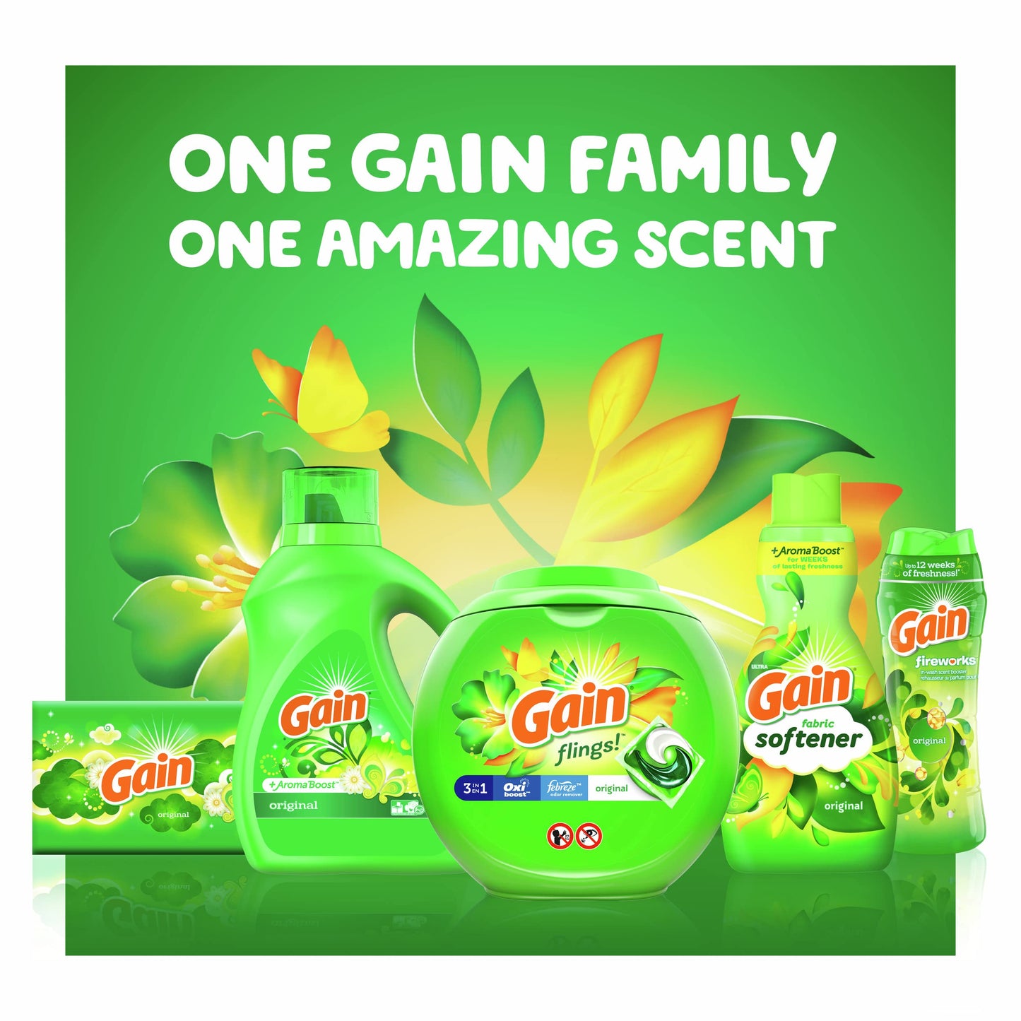 Gain + Aroma Boost Laundry Detergent Liquid, Original Scent