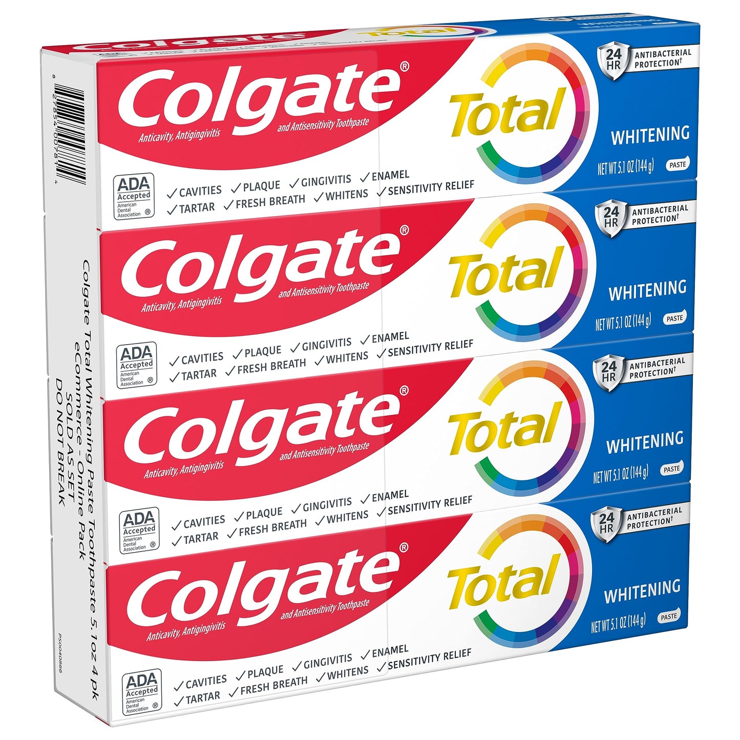 Colgate Total Whitening Toothpaste with Fluoride,