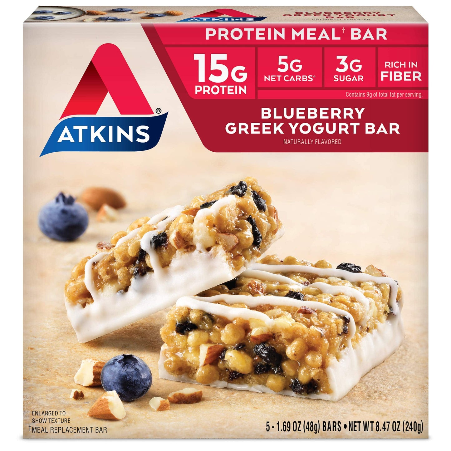 Atkins Café au Lait Iced Coffee Protein Shake, 15g Protein, Low Glycemic, 3g Net Carb, 1g Sugar, Keto Friendly, 12 Count,