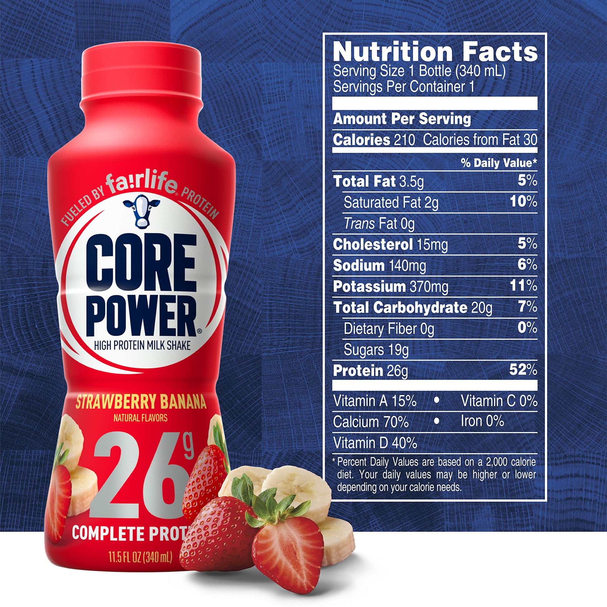 Core Power Fairlife 26g Protein Milk Shakes, Liquid Ready To Drink for Workout Recovery, Chocolate, 14 Fl Oz Bottle (Pack of 12),