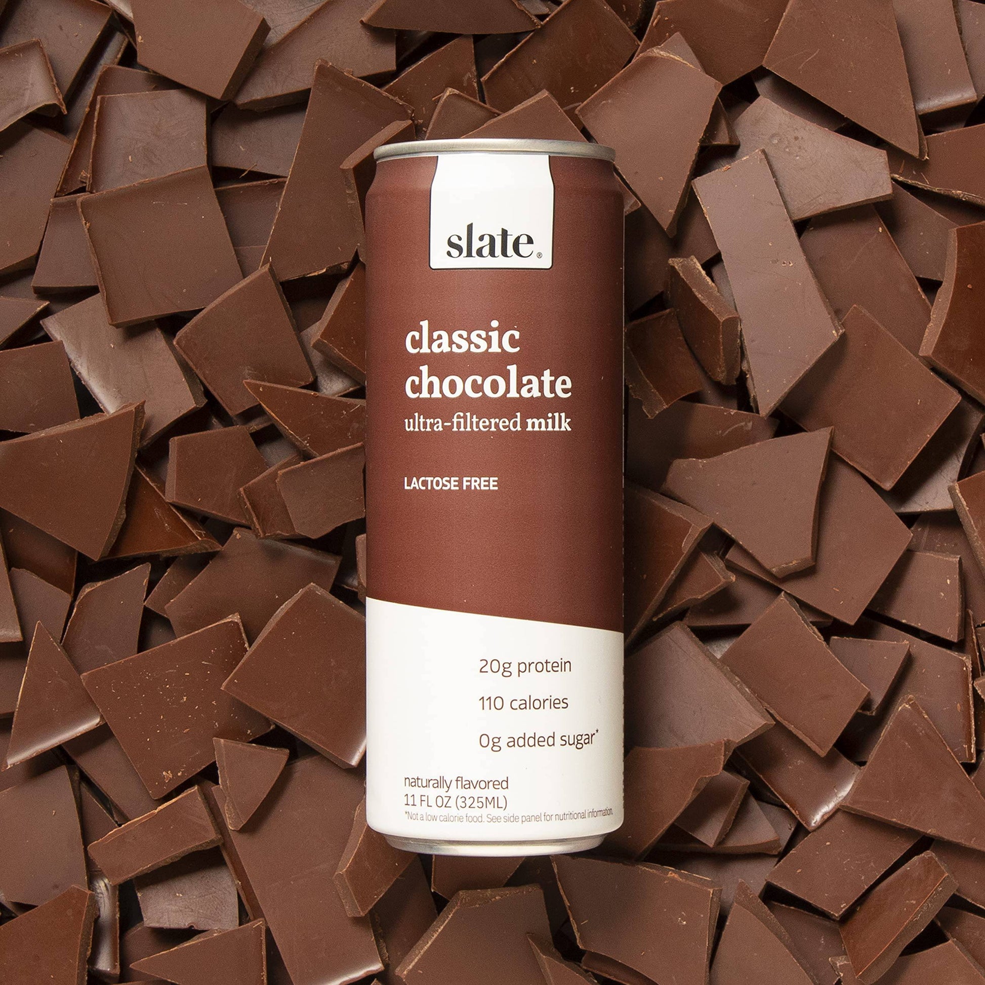 Slate Milk - High Protein Milk Shake - Core Variety Pack - Classic Chocolate, Dark Chocolate, French Vanilla - Lactose Free, 20g Protein, 1g Sugar, 100 Calories, 1-2g Net Carbs - 11 fl oz, 12 Cans,