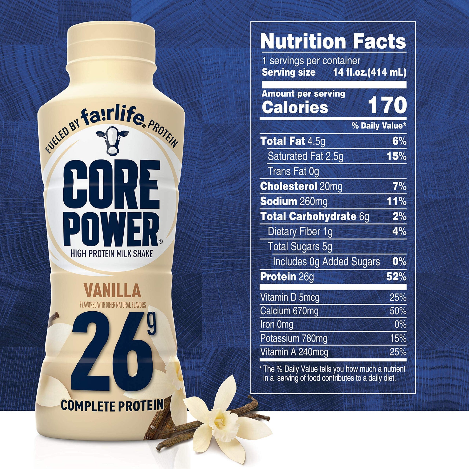 Core Power Fairlife 26g Protein Milk Shakes, Liquid Ready To Drink for Workout Recovery, Chocolate, 14 Fl Oz Bottle (Pack of 12),