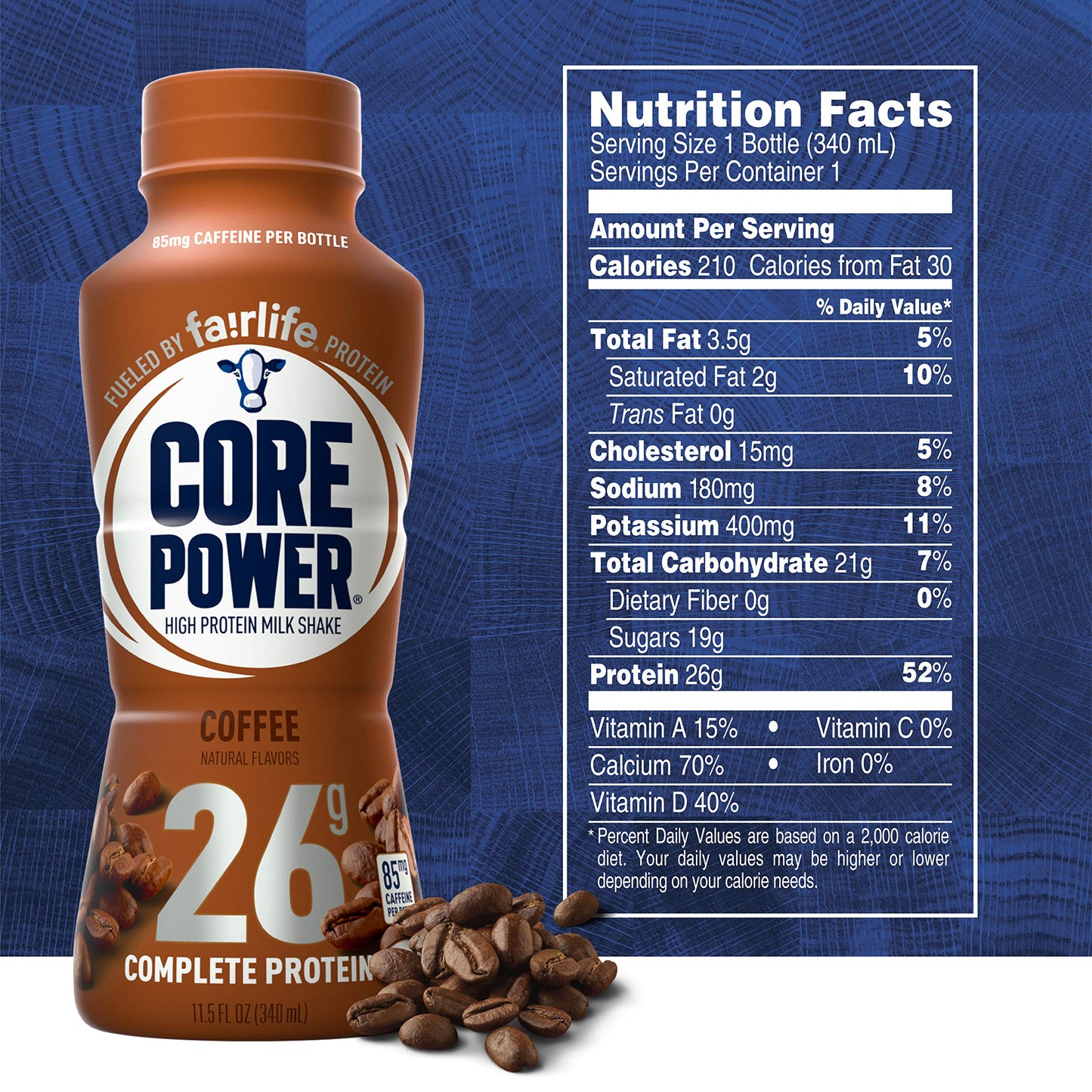 Core Power Fairlife 26g Protein Milk Shakes, Liquid Ready To Drink for Workout Recovery, Chocolate, 14 Fl Oz Bottle (Pack of 12),