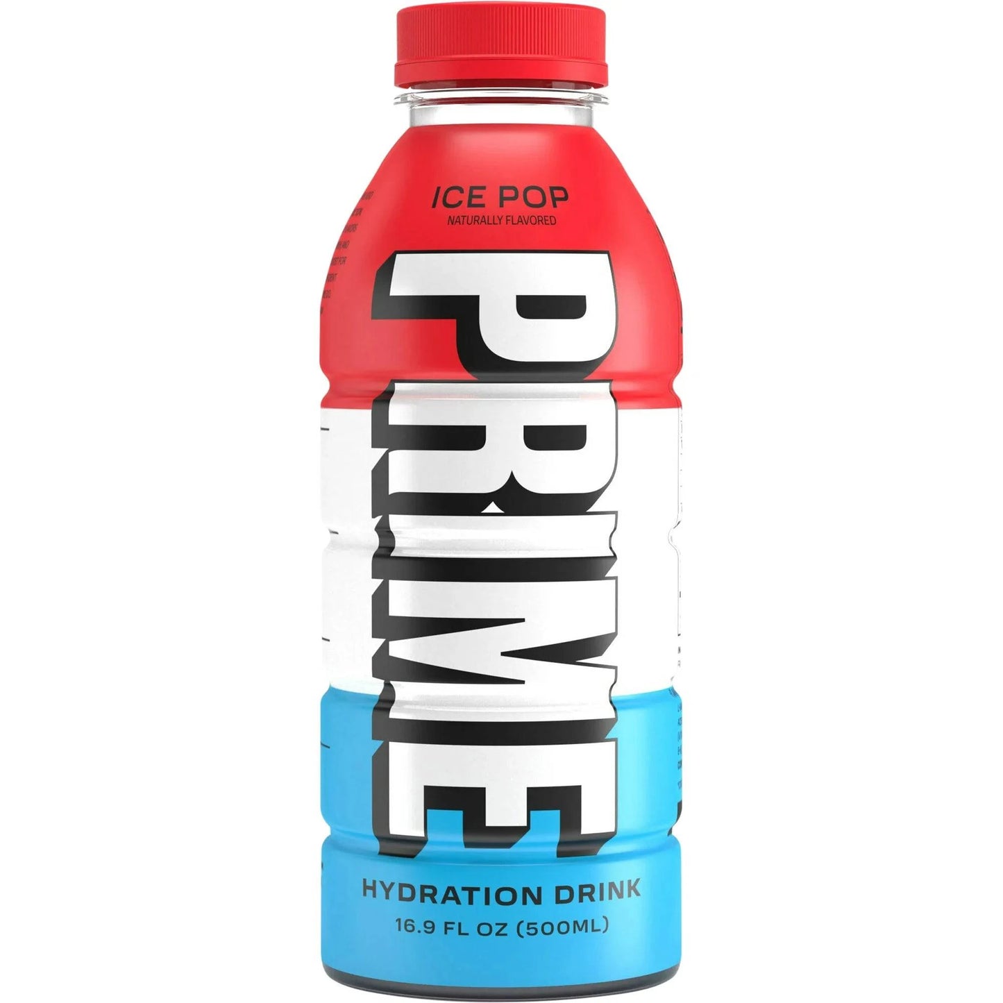 Prime Hydration Drink Ice Pop 16.9 fl oz, Single Plastic Bottle,