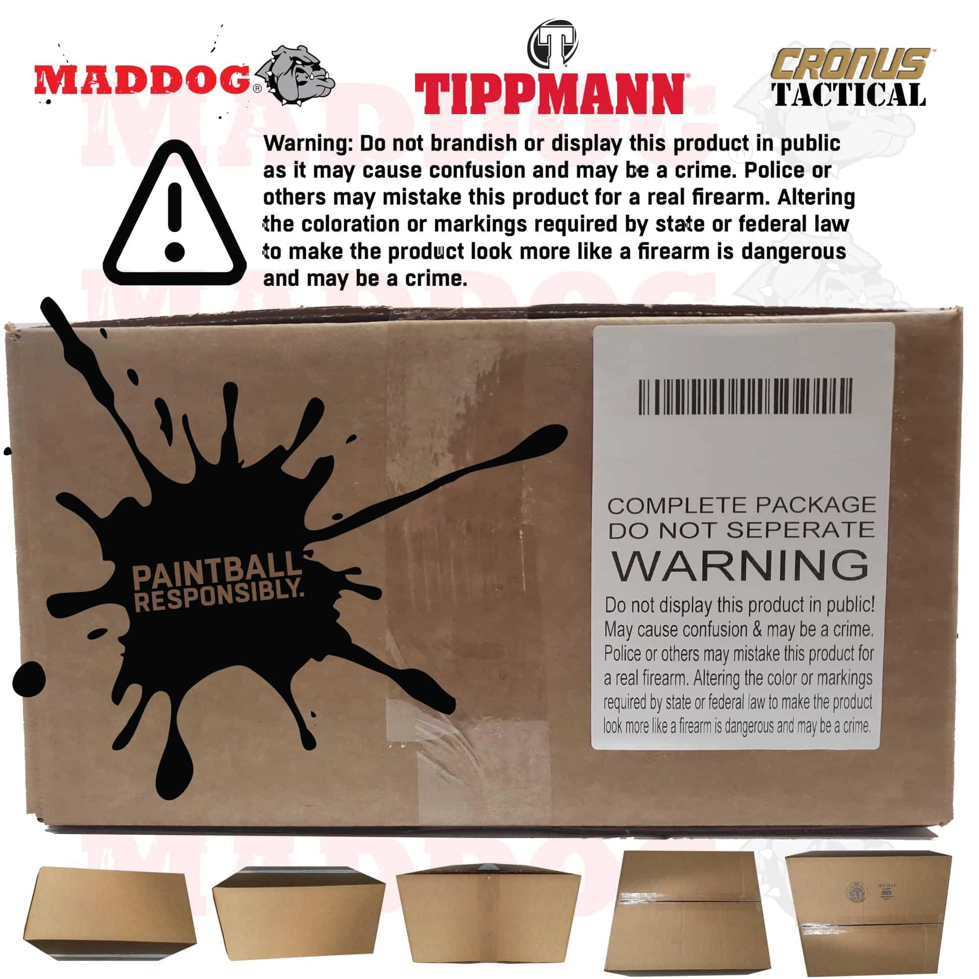 Maddog Tippmann Cronus Tactical Protective Paintball Gun Marker Starter Package 