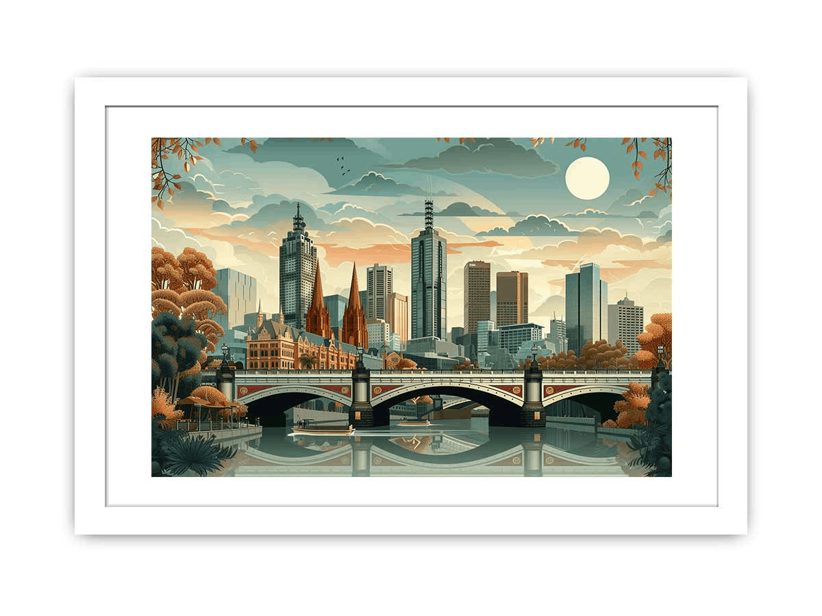 Melbourne Framed Print 