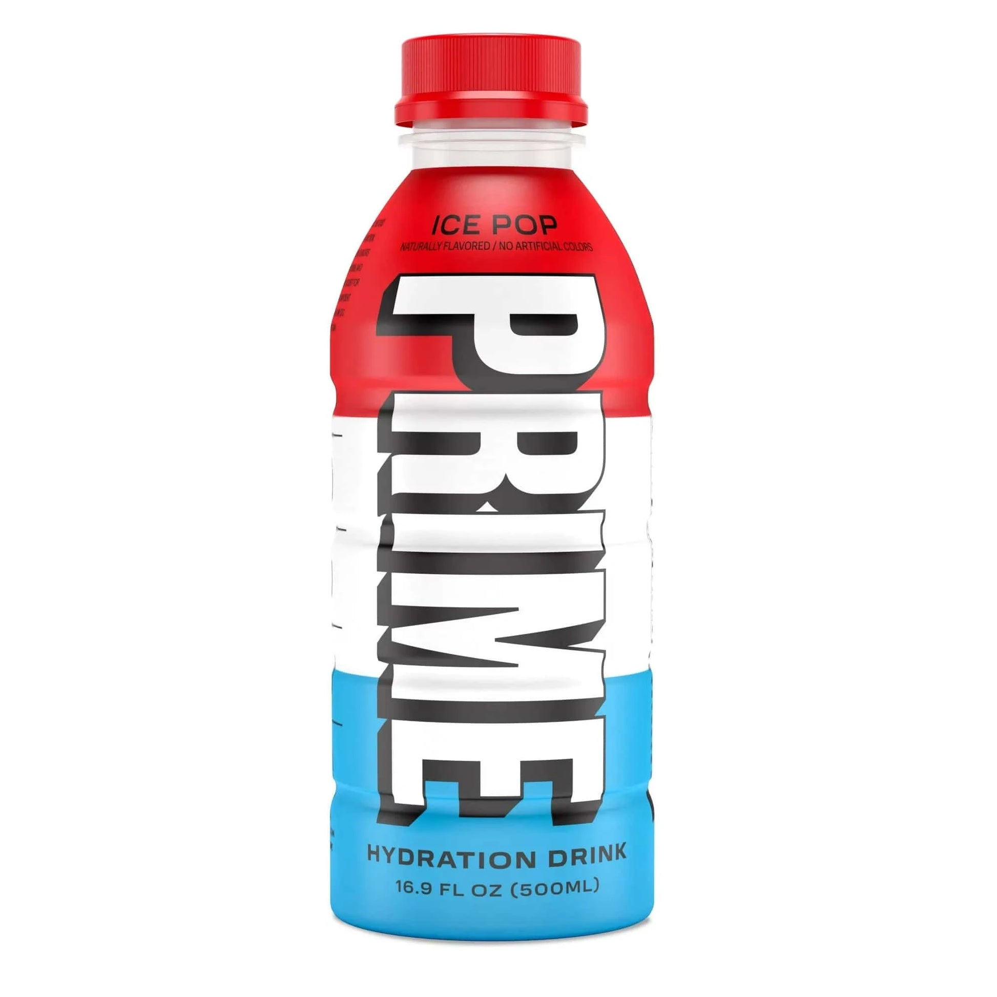 Prime Hydration Drink Ice Pop 16.9 fl oz, Single Plastic Bottle,