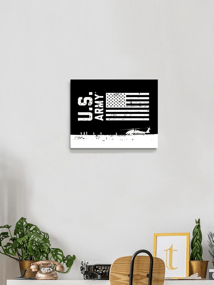 U.s. Army And Flag. Posters & Canvas -Army Designs 