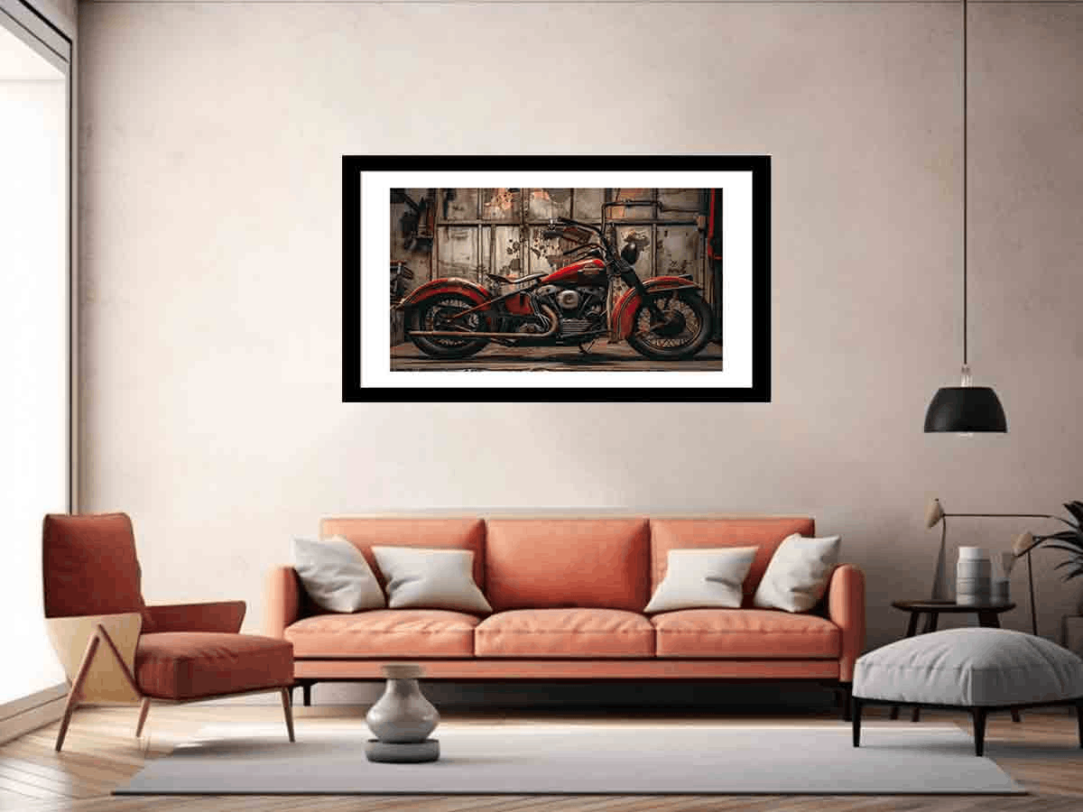Vintage Bike Framed print 