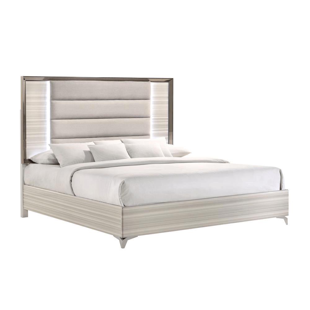 Zambrano White King Bed Group 