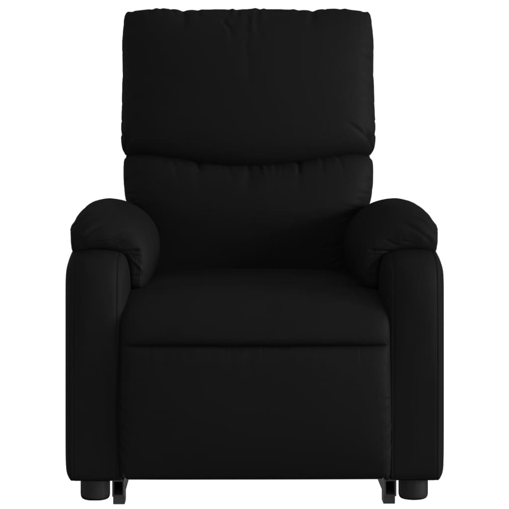 vidaXL Stand up Massage Recliner Chair Black Faux Leather 